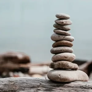 rock-stack-on-log-by-water (1)